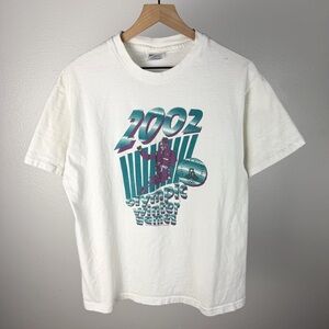 Vintage Y2K 2002 XIX Olympic Games Salt Lake City Single Stitch T Shirt Medium